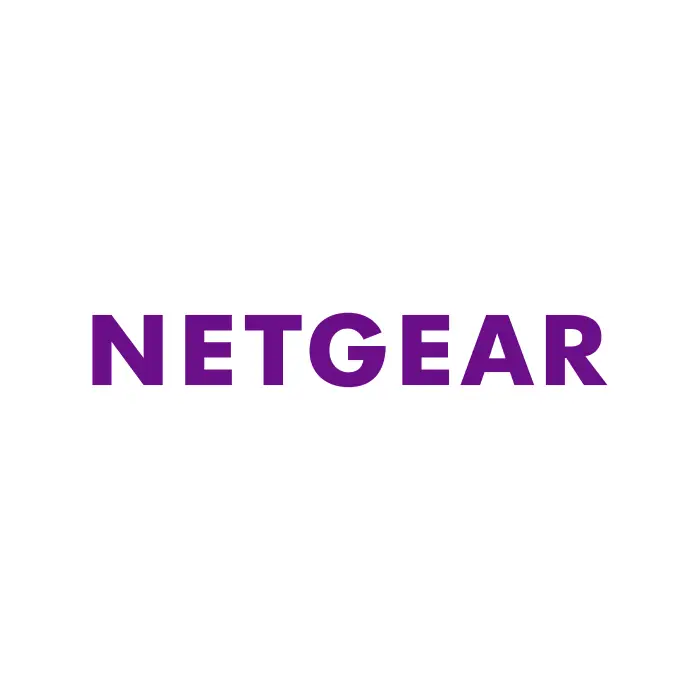 NETGEAR logo in purple text